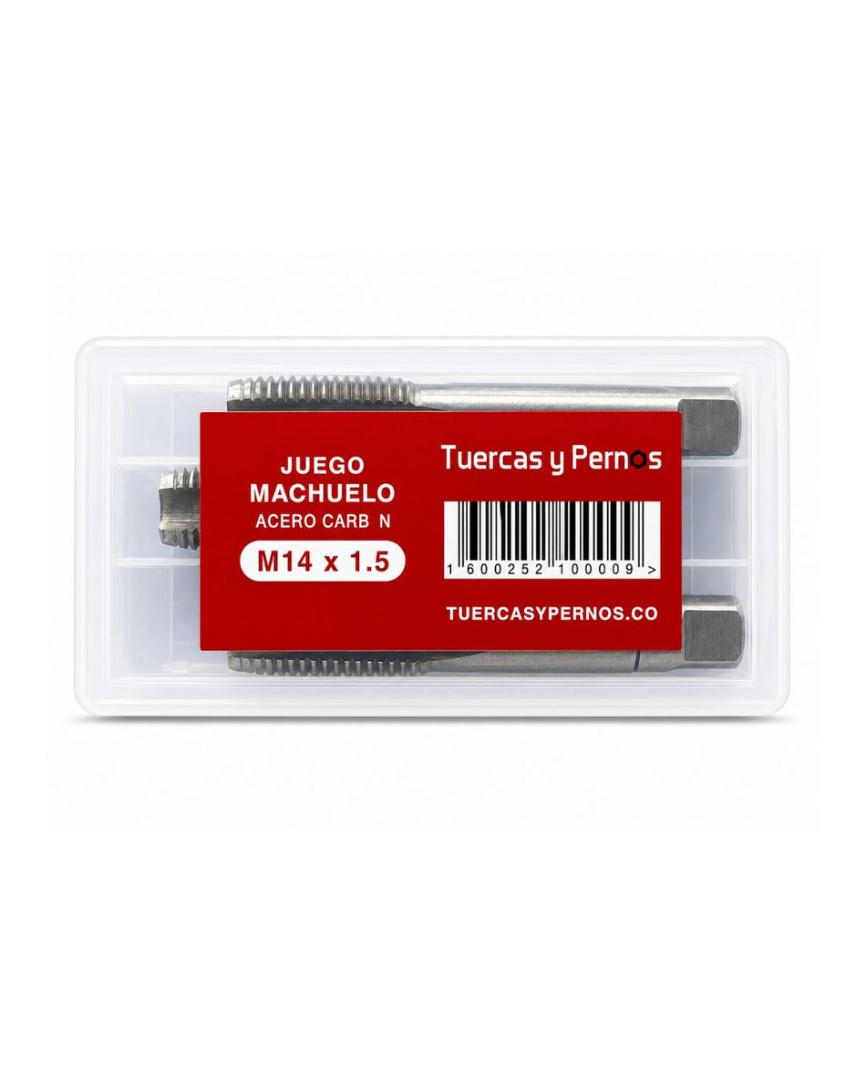 JUEGO MACHUELO ACERO CARBON 14 P 1.5